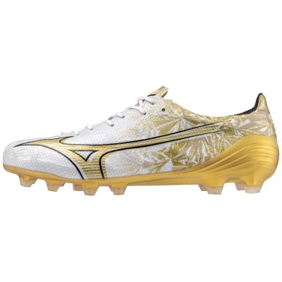 Zapatos De Fútbol Mizuno α Japan Mujer - Blancos / Dorados / Negros - Chile M394LCWDXN